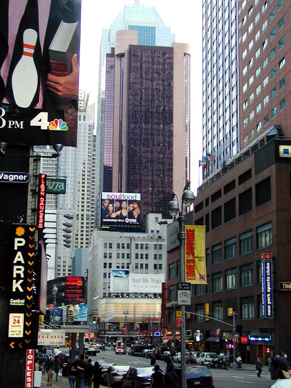 Plaza Hotel New York. The view on the Crowne Plaza