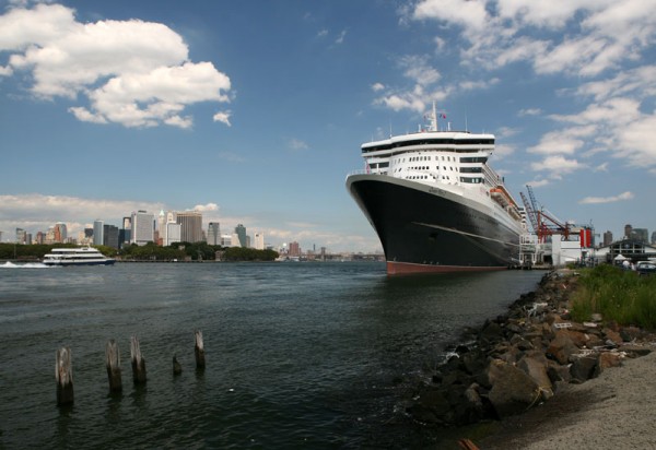 The Queen Mary 2 at Brooklyn Cruise Terminal in Red Hook